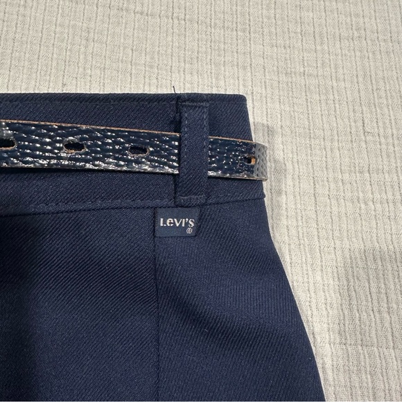 Vintage Levi Strauss & Co. Navy Blue High-Waisted Dress Pants/Trousers - Picture 4 of 12